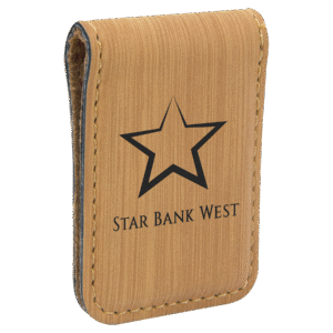 Money Clips - Leatherette - Bamboo