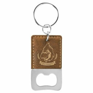Bottle Opener – Leatherette Grip with Keychain