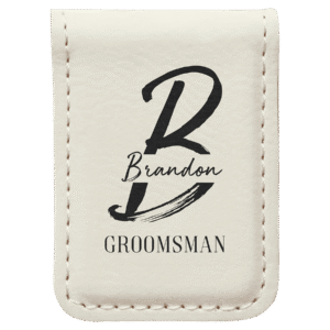 Money Clips - Leatherette - White