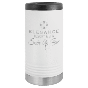 Beverage Holders - Polar Camel Insulated Holders - White Narrow