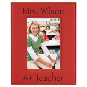 Picture Frames - 4" x 6" Leatherette - Red