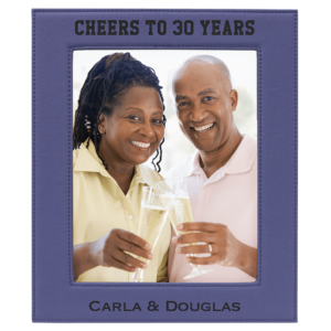 Picture Frames - 8" x 10" Leatherette - Purple