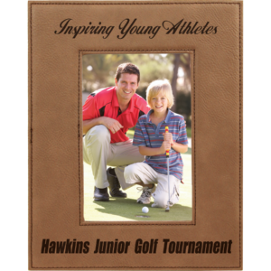 Picture Frames - 4" x 6" Leatherette - Dark Brown