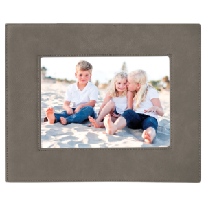 Picture Frames - 5" x 7" Leatherette - Gray