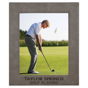 Picture Frames - 8" x 10" Leatherette - Gray