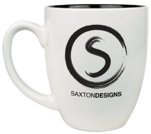 Ceramic Bistro Mugs - 16oz. - White/Black