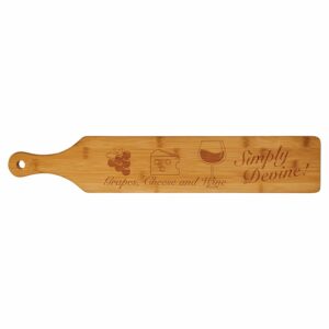 Cutting Boards - Bamboo w/Handle - 22 x 4 Paddle