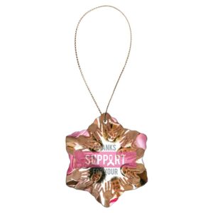 Christmas Ornaments - Full Color Imprint - Ceramic Snowflake
