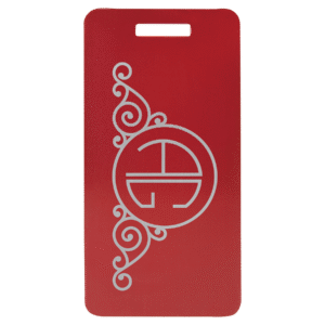 Luggage Tags - Anodized Aluminum - Red