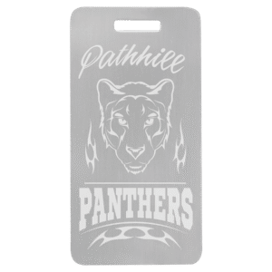Luggage Tags - Anodized Aluminum - Silver