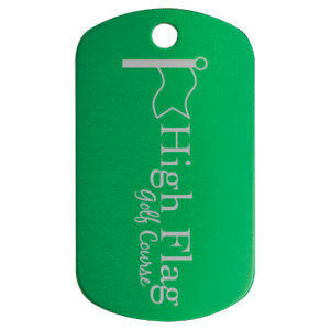 G.I. (Dog) Tags - Green Anodized Alum.