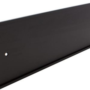12"(W) x 4"(H) Black Aluminum Wall Bracket for 1/16" Plastic