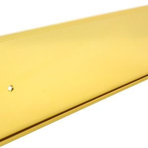 12"(W) x 4"(H) Bright Gold Aluminum Wall Bracket for 1/16" Plastic