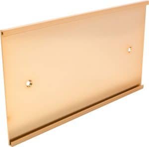 8"(W) x 4"(H) Rose Gold Aluminum Wall Bracket for 1/16" Plastic