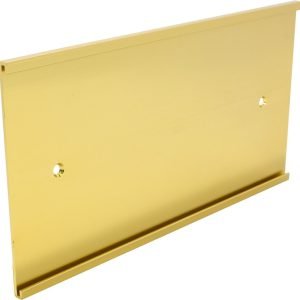 8"(W) x 4"(H) Bright Gold Aluminum Wall Bracket for 1/16" Plastic