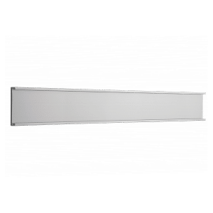 8"(W) x 1"(H) Silver Aluminum Wall Bracket for 1/16" Plastic