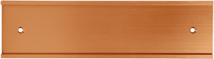 8"(W) x 1"(H) Rose Gold Aluminum Wall Bracket for 1/16" Plastic