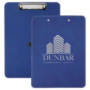 Clipboards - Leatherette - Blue/Silver