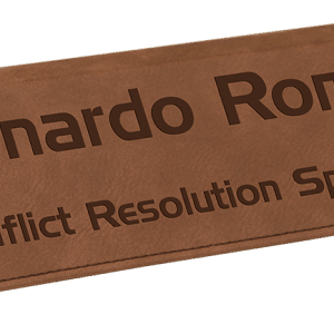 Leatherette Desk Name Plates