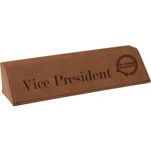 Leatherette Desk Name Plates