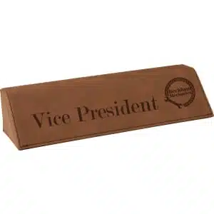 Leatherette Desk Name Plates