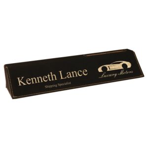 Leatherette Desk Name Plates