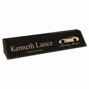 Leatherette Desk Name Plates