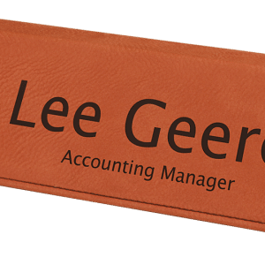 Leatherette Desk Name Plates