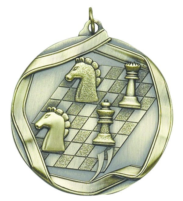 Ribbon Border Medals w/Neck Ribbon - 2-1/4"