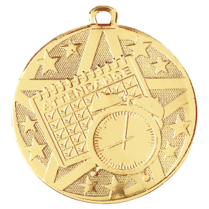 2" Perfect Attendance Medal