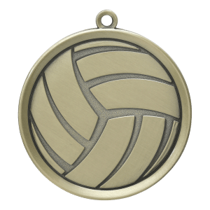 2" Volleyball Medal