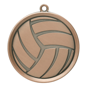 2" Volleyball Medal
