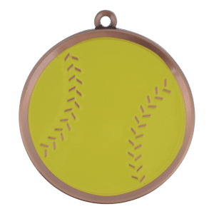 2" Softball Medal