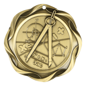 3" Math Medal