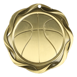 3" Basketball Medal