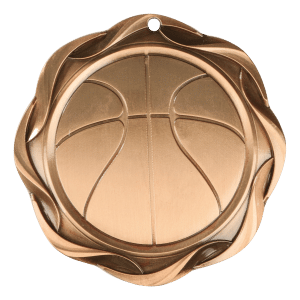 3" Basketball Medal