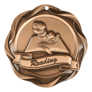 3" Reading Medal