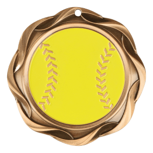 3" Softball Medal