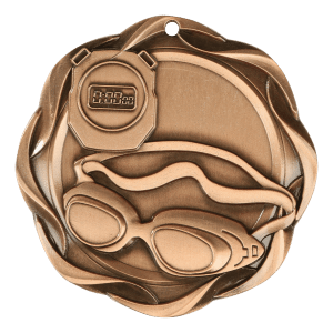 3" Swimming Medal