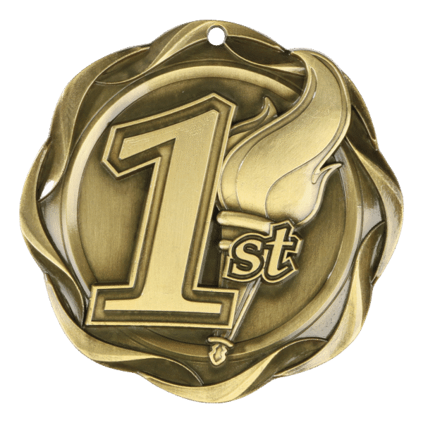 Fusion Series Medals w/Neck Ribbon - 3"