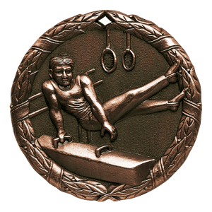 2" Male Gymnastics Medal