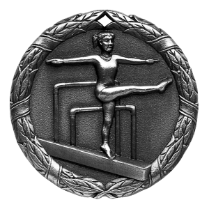2" Female Gymnastics Medal