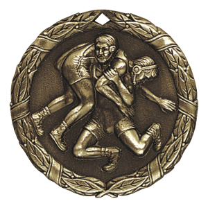 2" Wrestling Medal
