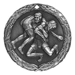 2" Wrestling Medal