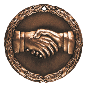 2" Handshake Medal
