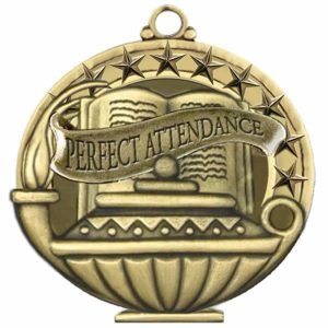2" Perfect Attendance Medal