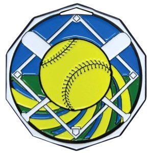 2" Softball Medal