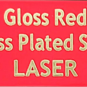 Gloss Red Brass Plated Steel