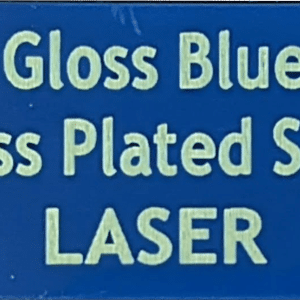 Gloss Blue Brass Plated Steel