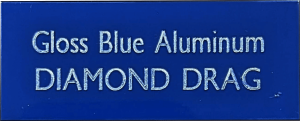 Gloss Blue Aluminum - Diamond Engraving